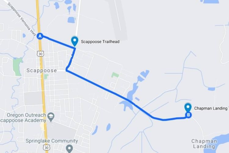 CZ Scappoose Chapman Landing Crown Z Trailhead