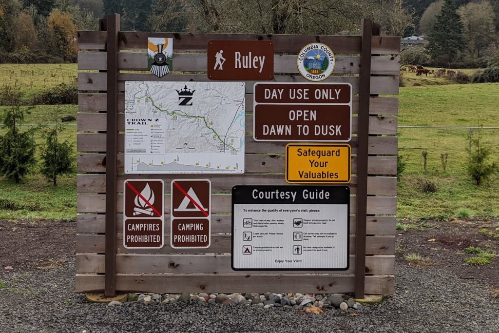 cz trail crown zellerbach ruley trailhead