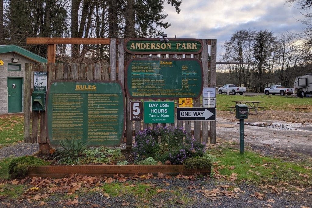 Anderson Park Vernonia columbia county oregon