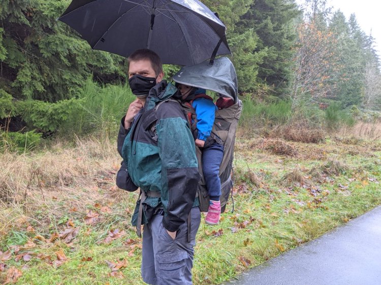 Banks-vernonia trail columbia county oregon hiking carrying baby