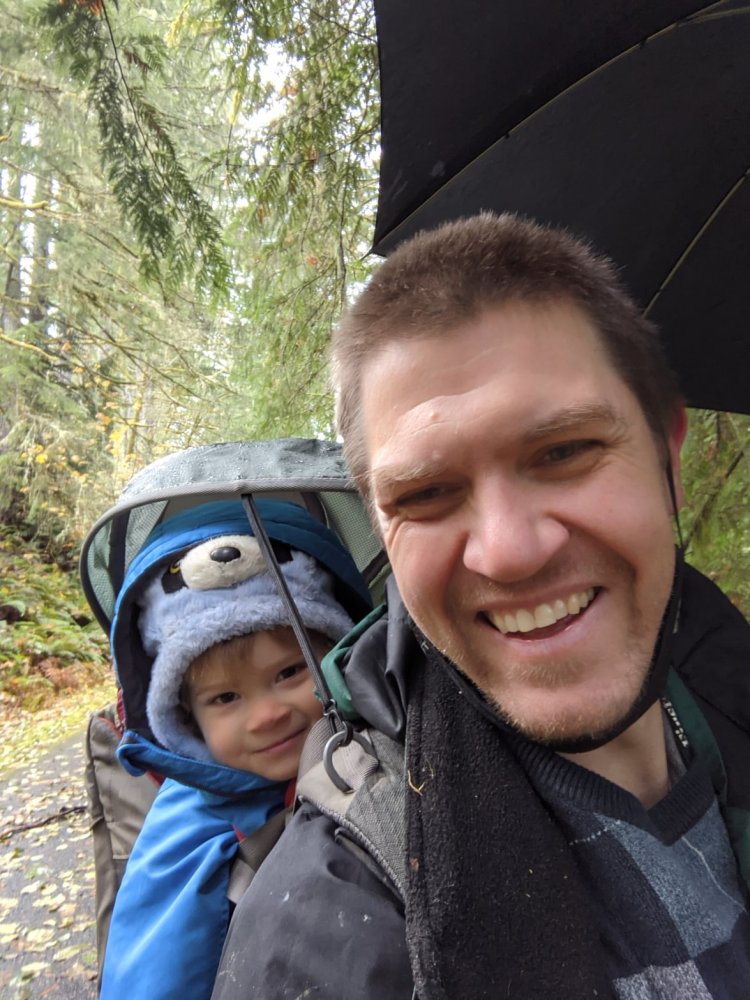 Banks-vernonia trail columbia county oregon hiking carrying baby