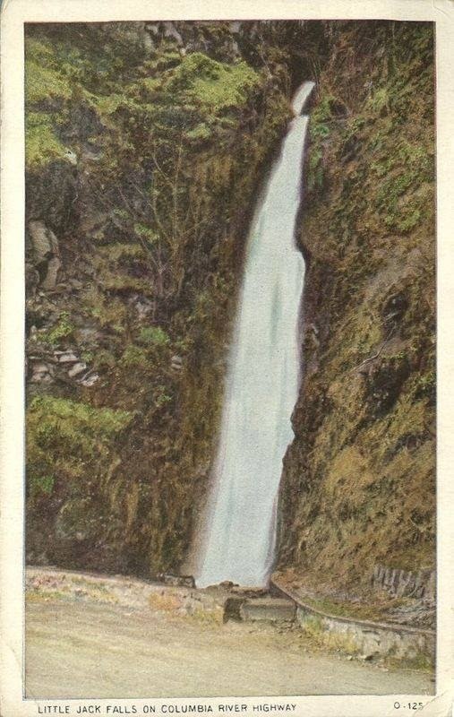 little jack falls postcard prescott columbia county oregon