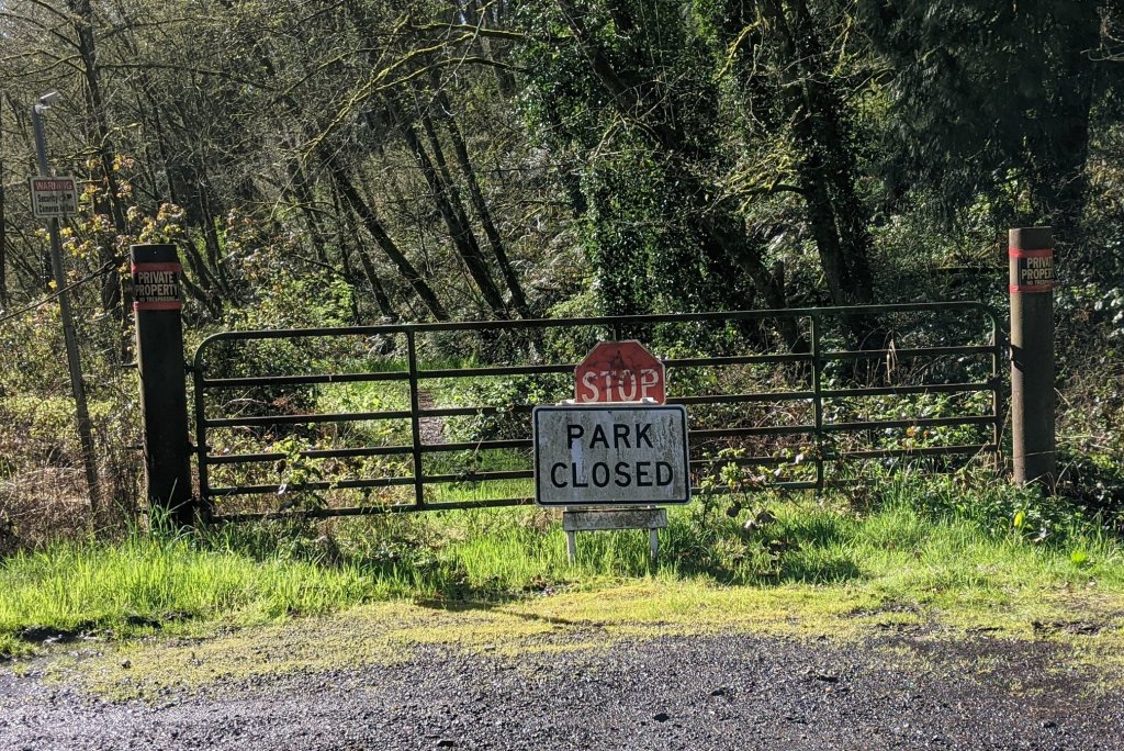 Laurel Beach Park Columbia County Rainier Oregon closed