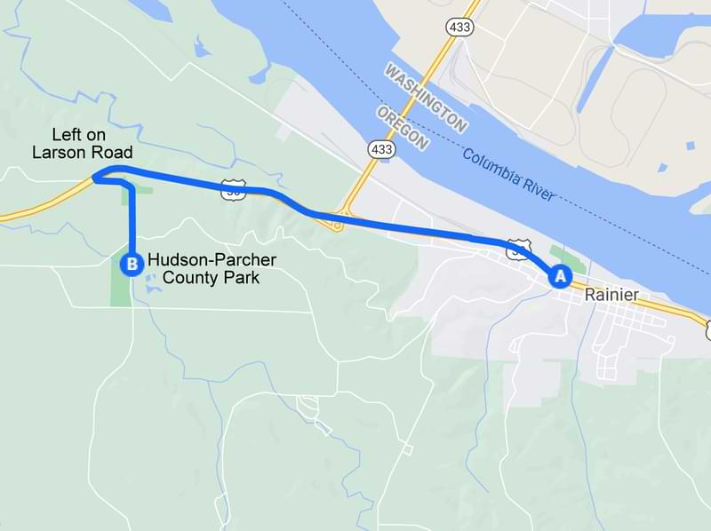 Hudson-Parcher County Park Rainier Oregon Columbia County