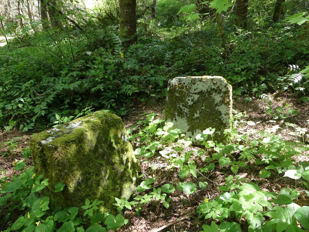 unmarked gravestones St. Joseph Polish Catholic Cemetery Wilark Pioneer Cemetery Columbia County Oregon
