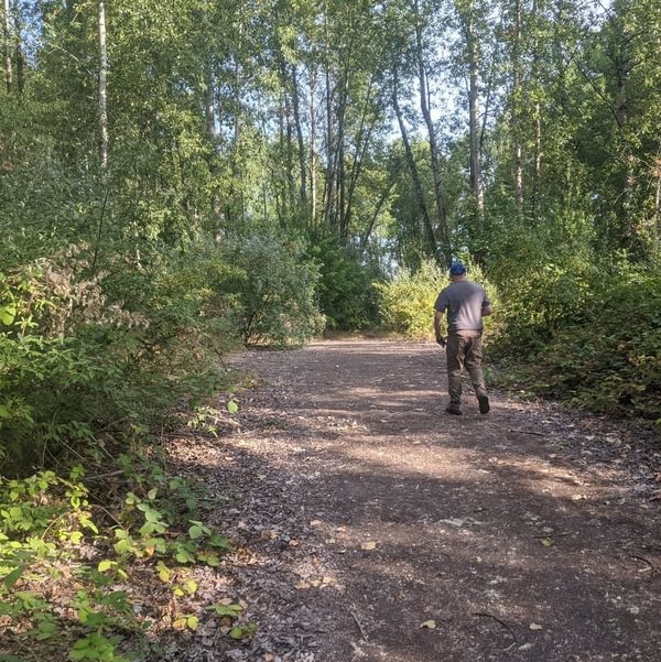 Matt D'Agrosa at Santosh Wildlife Area CalPortland Scappoose Columbia County oregon