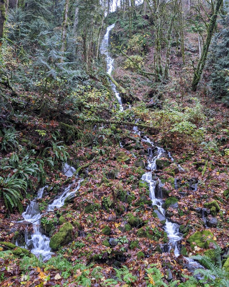 Jack Falls waterfall prescott rainier goble columbia county northwest oregon highway 30