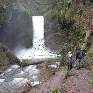 Weisendanger Falls waterfall Multnomah County Double Falls Twanklaskie Falls oregon