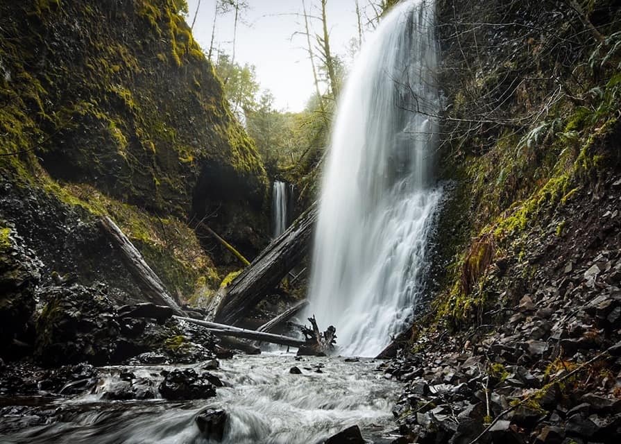 Lava Creek Falls waterfall apiary vernonia mist columbia county northwest oregon
