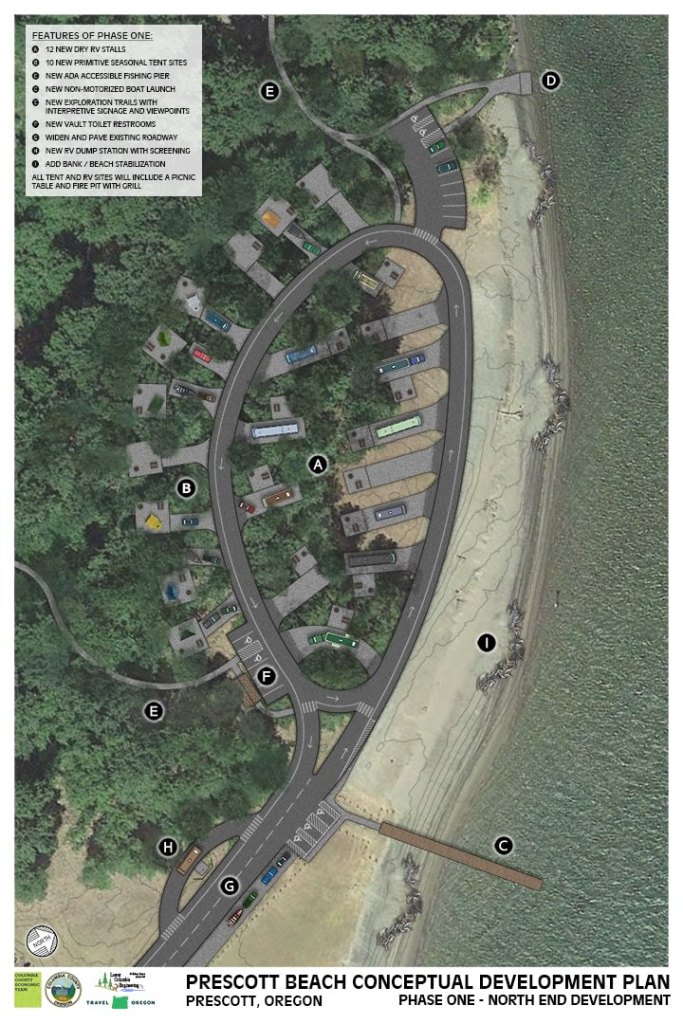Lower Columbia Engineering LLC Prescott Beach County Park future plans conceptual phase