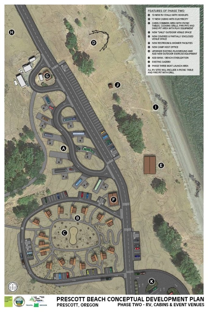Lower Columbia Engineering LLC Prescott Beach County Park future plans conceptual phase