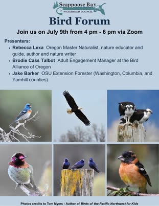 bird forum Scappoose Bay Watershed Council